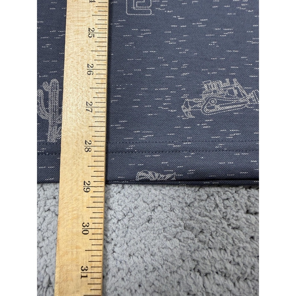 NWT Travis Mathew Polo Shirt Mens Small Blue Desert Graphic Golf Market Place - Picture 8 of 9